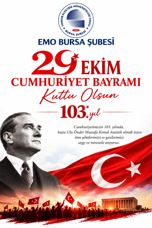 29 EKİM CUMHURİYET BAYRAMI KUTLU OLSUN!