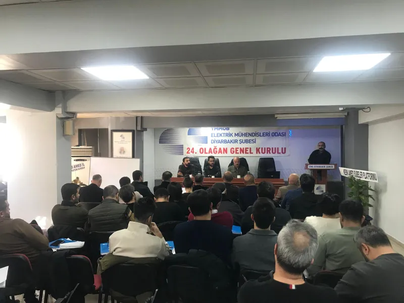 ELEKTRİK MÜHENDİSLERİ ODASI DİYARBAKIR ŞUBESİ 24. OLAĞAN GENEL KURULU YAPILDI.