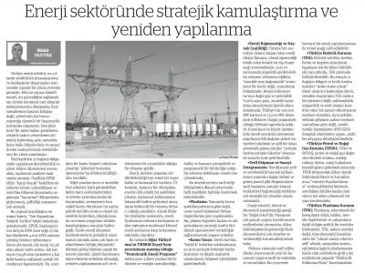 MAHİR ULUTAŞ YAZDI: ENERJİ SEKTÖRÜNDE STRATEJİK KAMULAŞTIRMA VE YENİDEN YAPILANMA (BİRGÜN GAZETESİ, 22.05.2026)