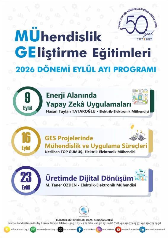MÜGE’26 EYLÜL AYI PROGRAMI BELLİ OLDU