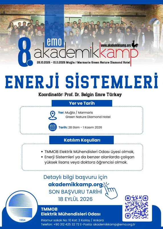 EMO 8. AKADEMİK KAMP - ``ENERJİ SİSTEMLERİ``