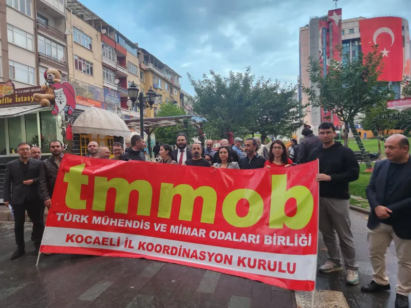 19 EYLÜL MÜHENDİS, MİMAR VE ŞEHİR PLANCILARI DAYANIŞMA GÜNÜ BASIN AÇIKLMASINA KATILIM SAĞLADIK.