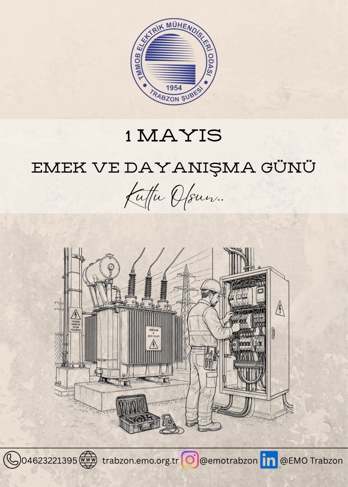 1 MAYIS EMEK VE DAYANIŞMA GÜNÜ KUTLU OLSUN..