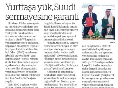YURTTAŞA YÜK, SUUDİ SERMAYESİNE GARANTİ (BİRGÜN GAZETESİ, 14.05.2026)