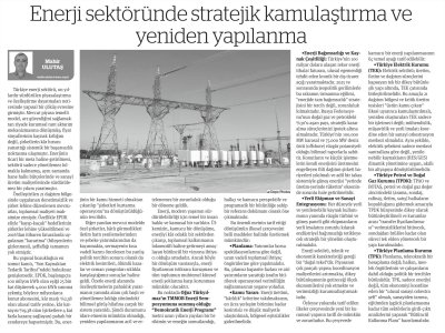 MAHİR ULUTAŞ YAZDI: ENERJİ SEKTÖRÜNDE STRATEJİK KAMULAŞTIRMA VE YENİDEN YAPILANMA (BİRGÜN GAZETESİ, 22.05.2026)