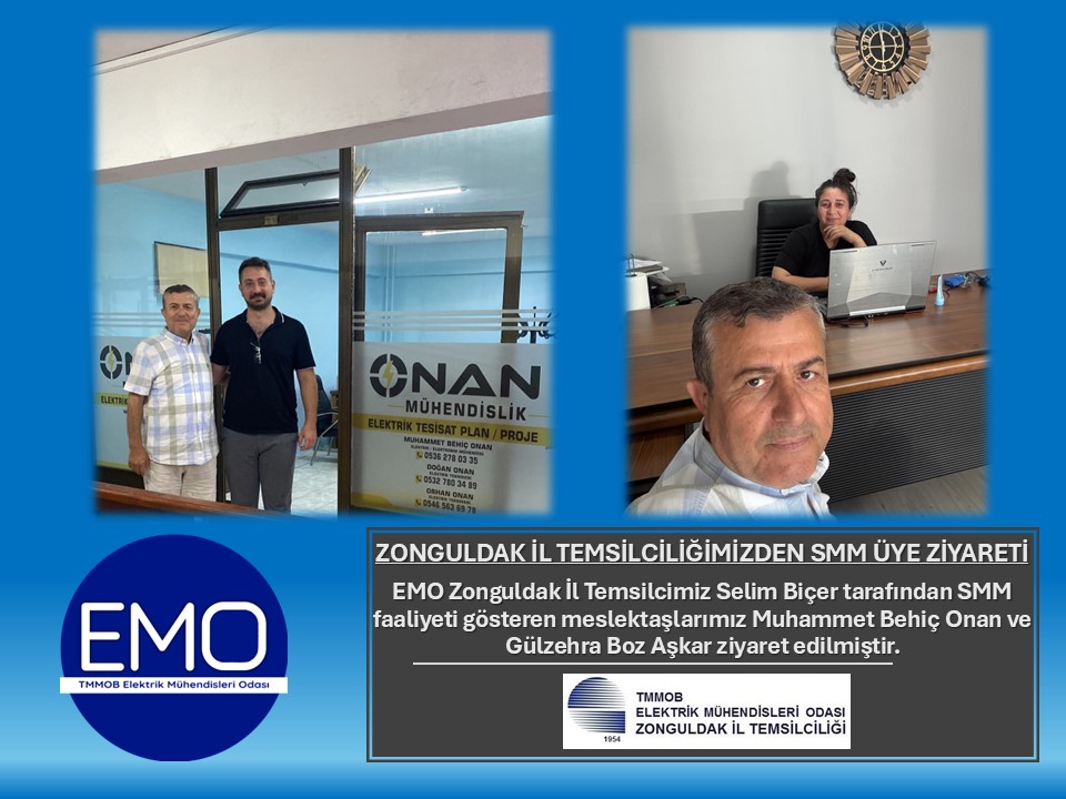 ZONGULDAK İL TEMSİLCİLİĞİMİZDEN SMM ÜYE ZİYARETİ
