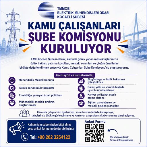 📢 KAMU ÇALIŞANLARI ŞUBE KOMİSYONU KURULUYOR
