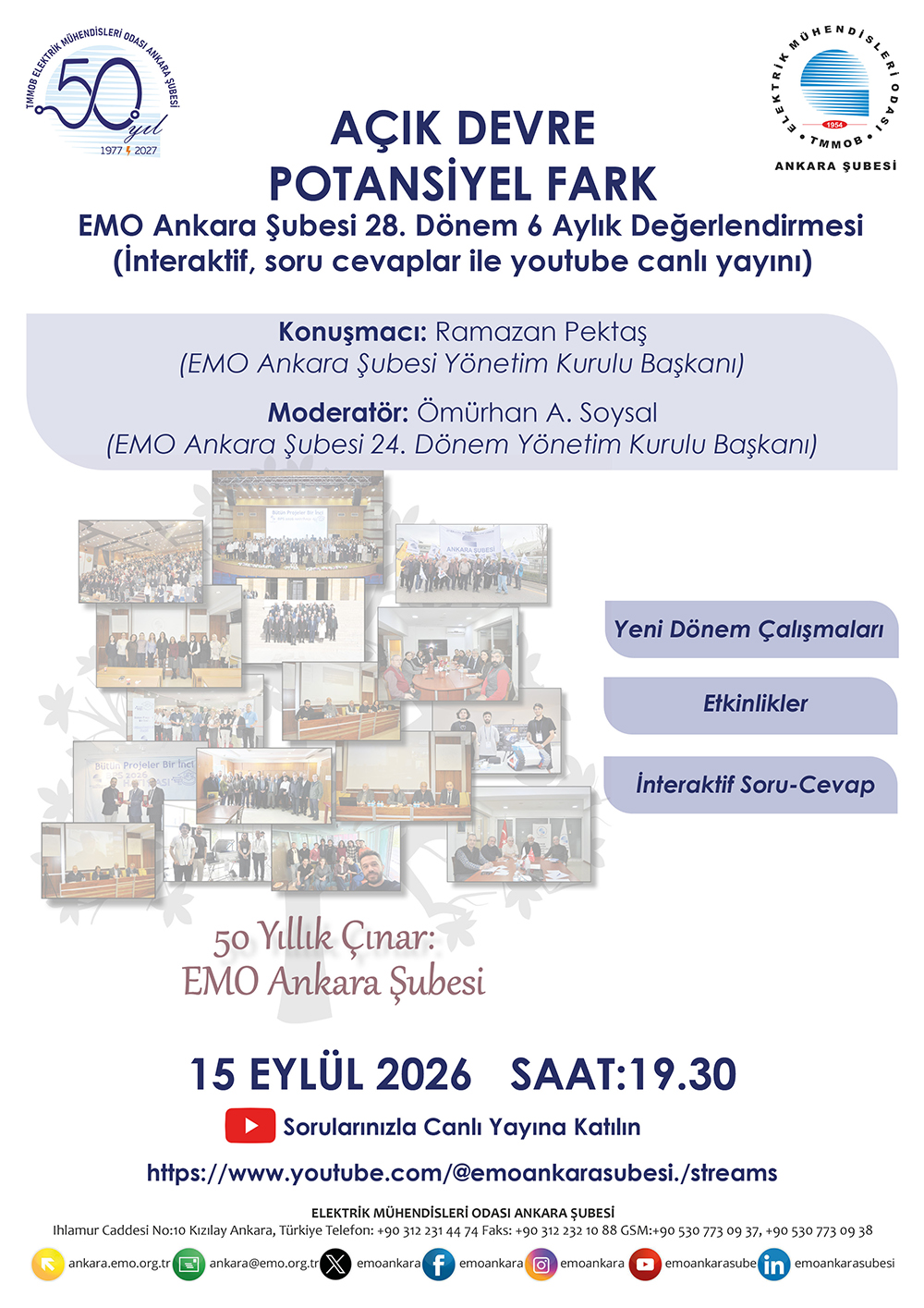 EMO ANKARA ŞUBESİNİN ALTI AYLIK DEĞERLENDİRMESİNİ YAPIYORUZ