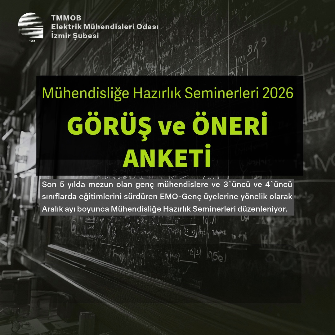 MÜHENDİSLİĞE HAZIRLIK SEMİNERLERİ 2026 - GÖRÜŞ VE ÖNERİ ANKETİ