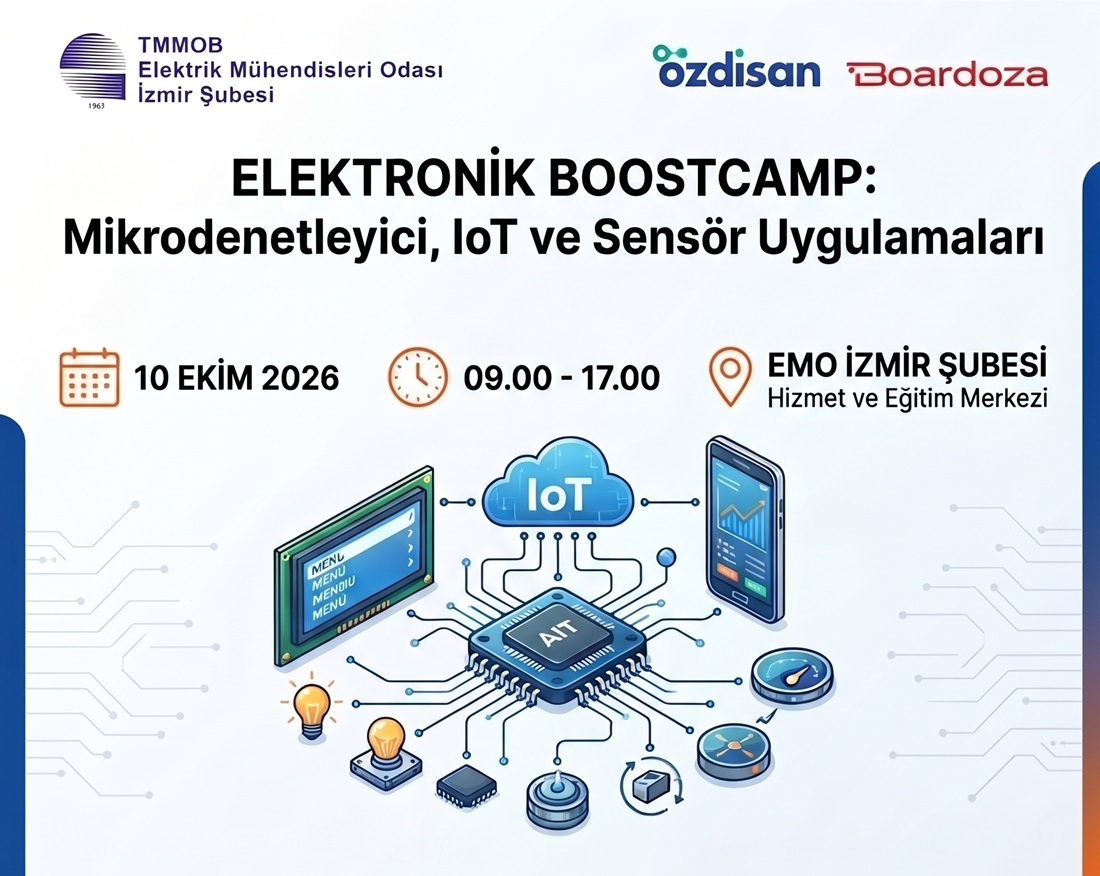 ELEKTRONİK BOOSTCAMP: MİKRODENETLEYİCİ, IOT VE SENSÖR UYGULAMALARI EĞİTİMİ