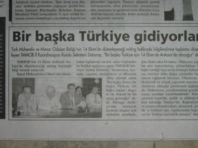 MÜHENDİSLER İKTİDARA İSYAN ETTİ.