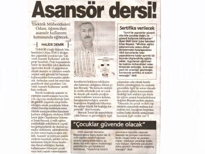 ASANSÖR DERSİ-28.10.2006 YENİGÜN
