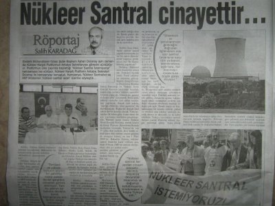 NÜKLEER SANTRAL CİNAYETTİR!