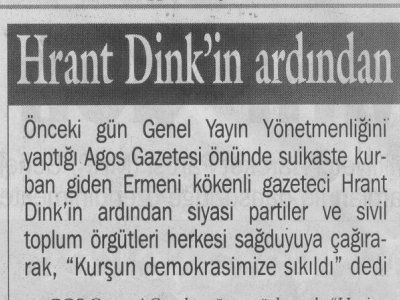 HRANT DİNK'İN ARDINDAN