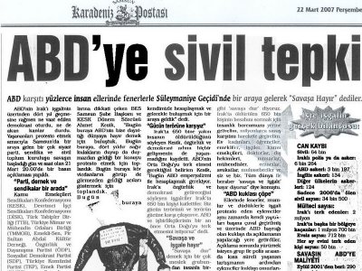 ABD'YE SİVİL TEPKİ