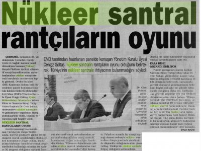 NÜKLEER SANTRAL RAHTÇILARIN OYUNU