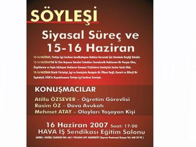 SÖYLEŞİ: SİYASAL SÜREÇ VE 15-16 HAZİRAN
