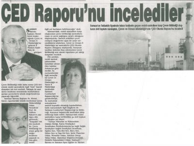 ÇED RAPORU'NU İNCELEDİLER