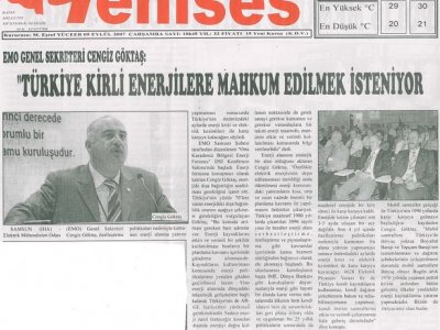 TÜRKİYE KİRLİ ENERJİLERE MAHKUM EDİLMEK İSTENİYOR