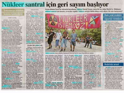 NÜKLEER SANTRAL İÇİN GERİ SAYIM BAŞLIYOR.