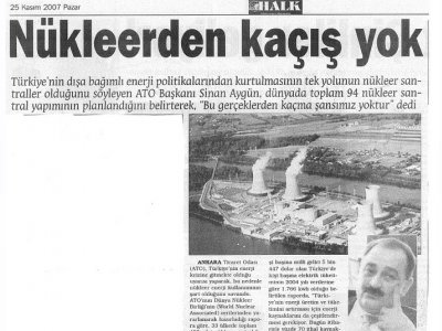NÜKLEERDEN KAÇIŞ YOK