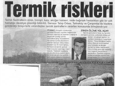 TERMİK RİSKLERİ