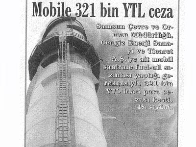 MOBİLE 321 BİN YTL CEZA