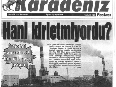 HANİ KİRLETMİYORDU?