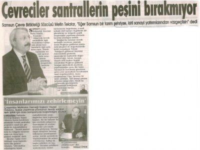 ÇEVRECİLER SANTRALLARIN PEŞİNİ BIRAKMIYOR