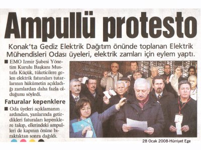 AMPÜLLÜ PROTESTO-HÜRRİYET EGE 28.01.2008