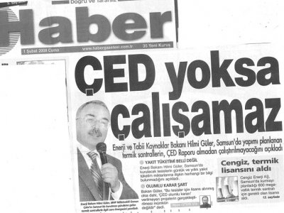 ÇED YOKSA ÇALIŞAMAZ