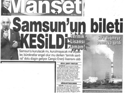 SAMSUN'UN BİLETİ KESİLDİ