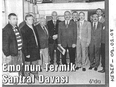 EMO'NUN TERMİK SANTRAL DAVASI