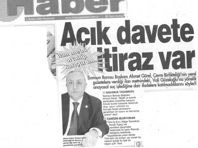 AÇIK DAVETE İTİRAZ VAR