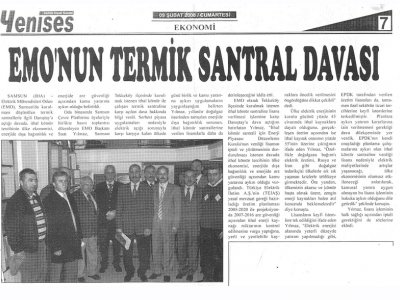 EMO'NUN TERMİK SANTRAL DAVASI