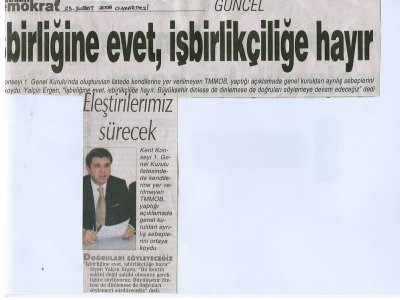 KOCAELİ BÜYÜKŞEHİR BELEDİYESİ KENT KONSEYİ 1.OLAĞAN GENEL KURULU HAKKINDA BASIN AÇIKLAMASI