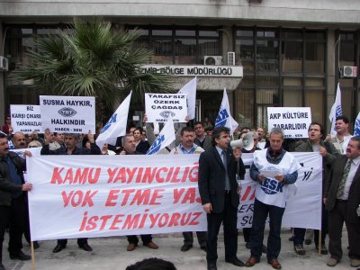 TRT YASA TASARISINA KARŞI TRT EMEKÇİLERİNE DESTEK VERDİK