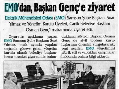 EMO'DAN, BAŞKAN GENC'E ZİYARET