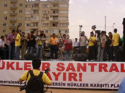 NÜKLEER SANTRALLERE HAYIR MİTİNGİ MERSİN'DE DÜZENLENDİ