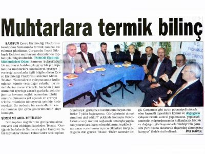 MUHTARLARA TERMİK BİLİNÇ