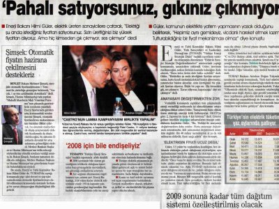 'PAHALI SATIYORSUNUZ, GIKINIZ ÇIKMIYOR' (SABAH GAZETESİ, 23.05.2008)