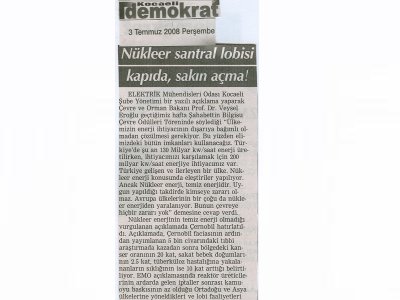 BAKAN YANLIŞ BİLİYOR! DOĞRUSU: NÜKLEER LOBİ KAPIDA, SAKIN AÇMA!