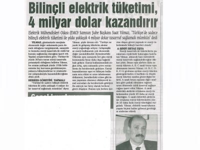 BİLİNÇLİ ELEKTRİK TÜKETİMİ, 4 MİLYAR DOLAR KAZANDIRIR