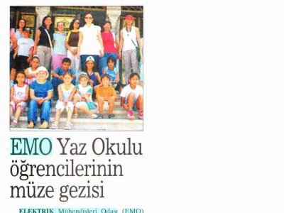 EMO YAZ OKULU ÖĞRENCİLERİNİN MÜZE GEZİSİ (SABAH ANKARA, 01.08.2008)