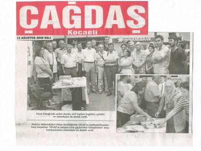 İZGAZ'IN ÖZELLEŞTİRİLMESİNE KARŞI SANAT SOKAĞI'NDA STAND
