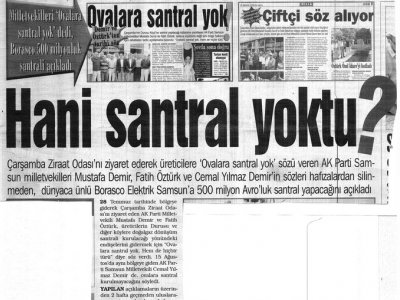 HANİ SANTRAL YOKTU?