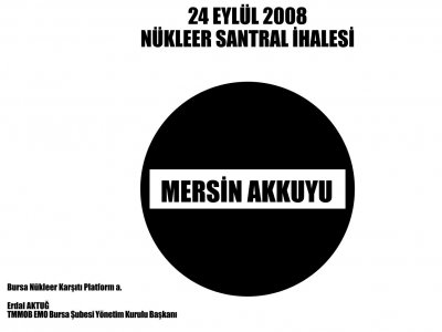 NÜKLEER SANTRAL İHALESİNE HAYIR