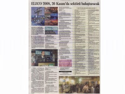 ELECO 2008 26 KASIMDA SEKTÖRÜ BULUŞTURACAK