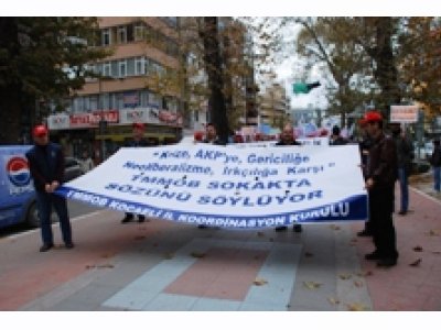 TMMOB 22 KASIM CUMARTESİ TÜM İLLERDE 
SOKAKTA SÖZÜNÜ SÖYLEDİ