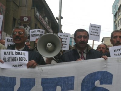 FİLİSTİN HALKINA YAPILAN KATLİAM PROTESTO EDİLDİ